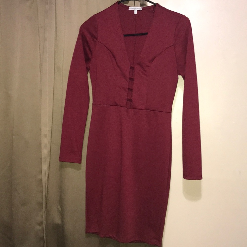 Dark red  dress